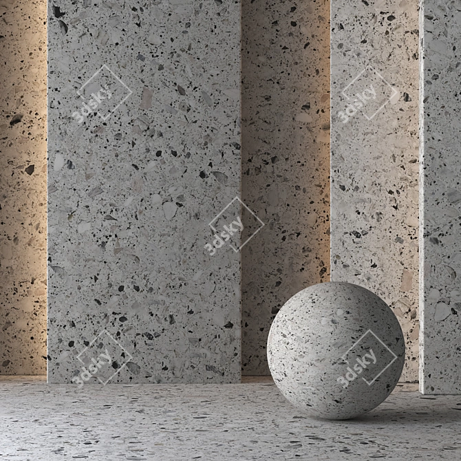 Marble Mosaic 8K Texture (Seamless) 3D model image 3