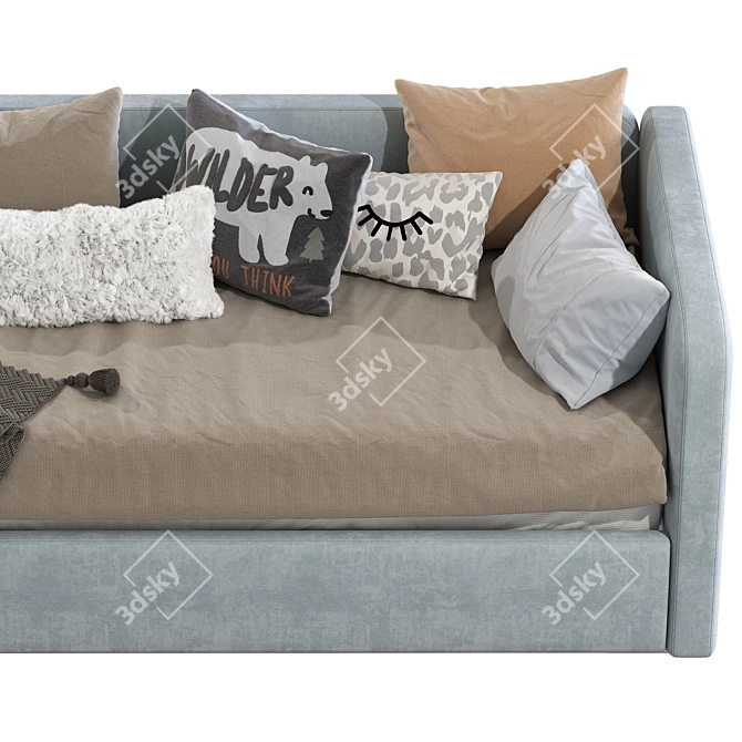 Modern Style Sofa Bed - Versatile and Stylish 3D model image 7