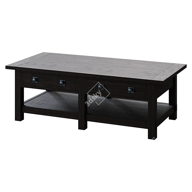 Benchwright 54" Rectangular Coffee Table 3D model image 1