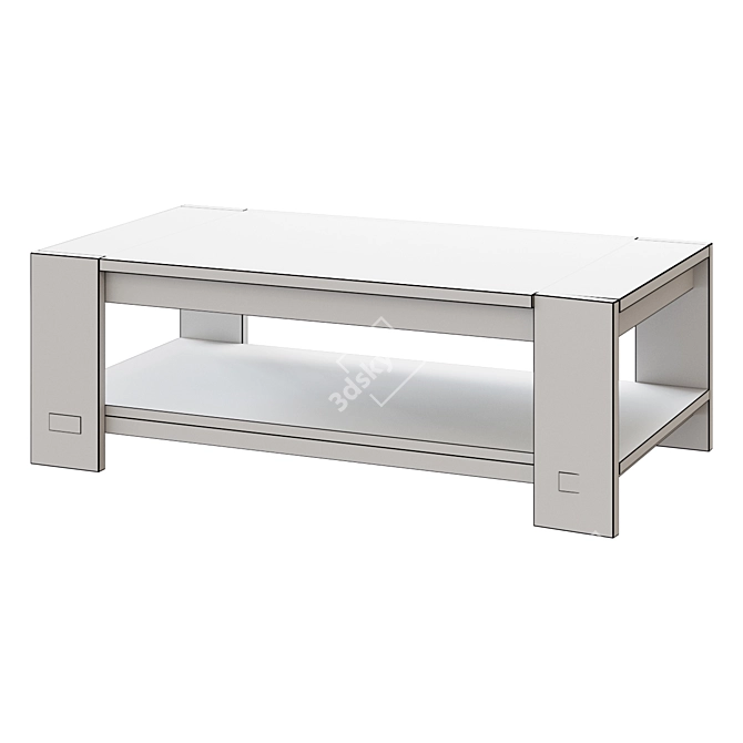 Westbrook 52" Coffee Table: Sleek and Sophisticated 3D model image 2