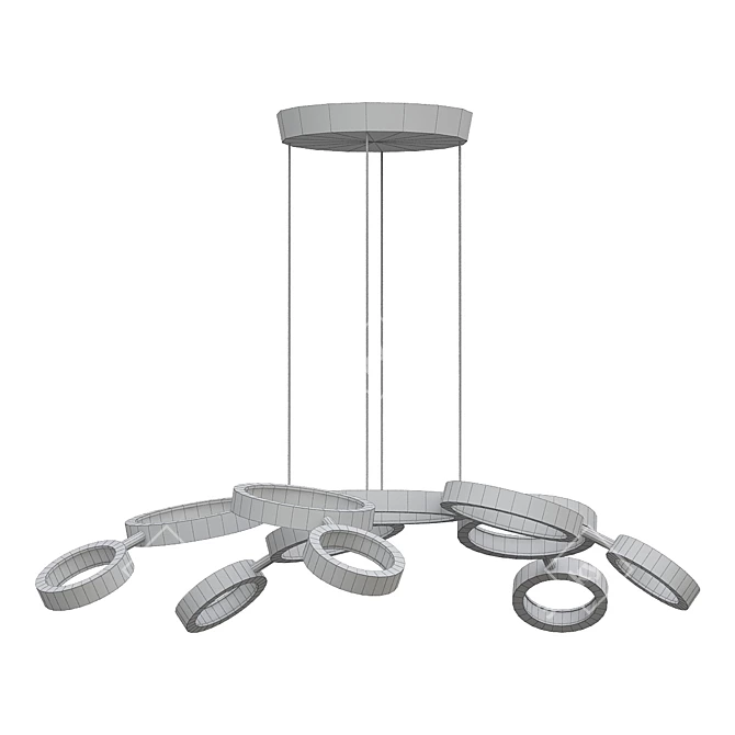 Lightstar Unitario: Stylish Hanging Chandelier 3D model image 2