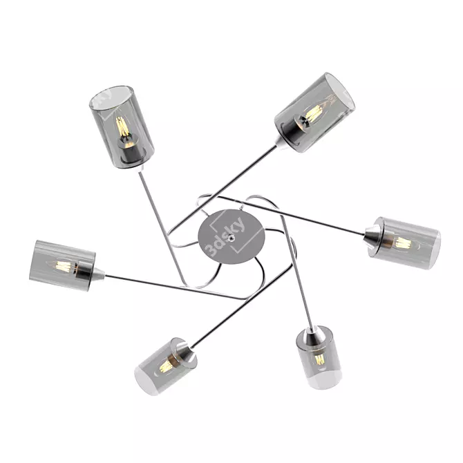  Eurosvet Motive Ceiling Light 3D model image 4