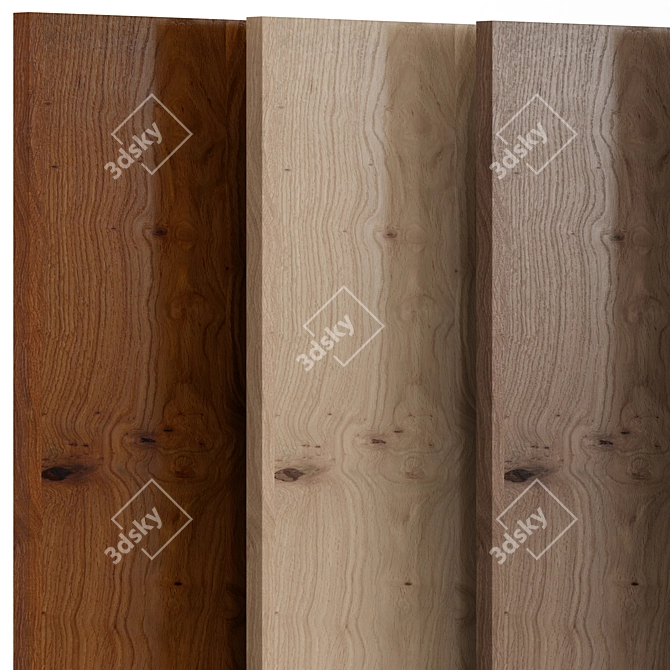 Oak_Knotty 2 Wood | 5 Material Set 3D model image 2