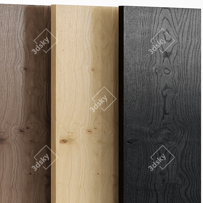 Oak_Knotty 2 Wood | 5 Material Set 3D model image 3