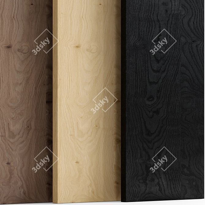 Oak_Knotty 2 Wood | 5 Material Set 3D model image 5