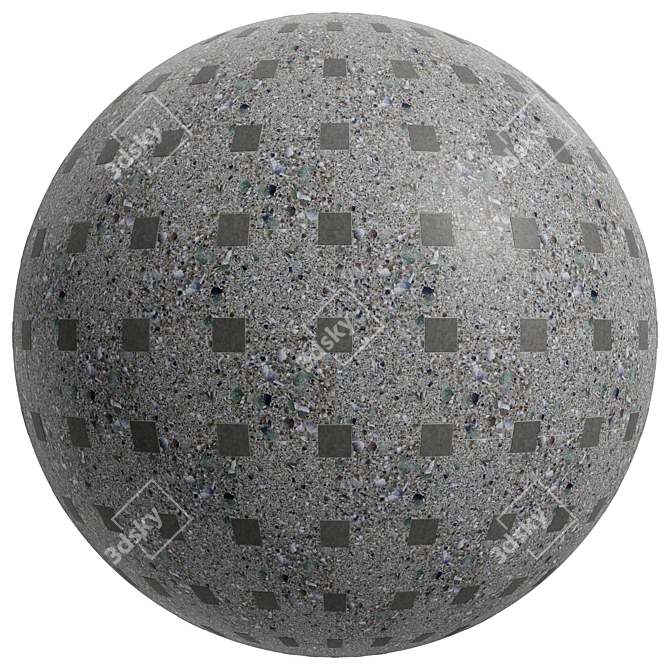 Concrete Terrazzo Covering Texture 3D model image 3