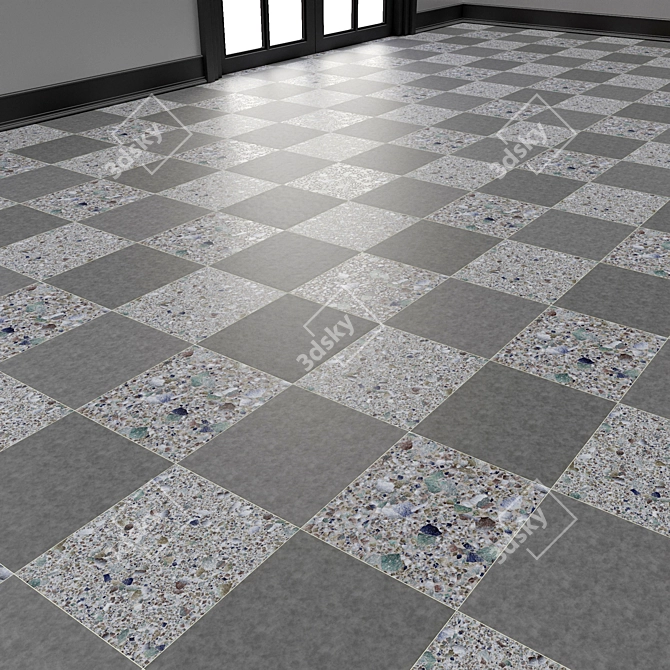 Concrete Terrazzo Covering Texture 3D model image 6