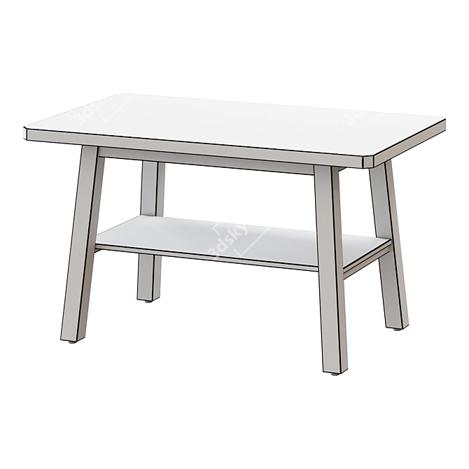 Elegant Mateo 31.5" Coffee Table 3D model image 2