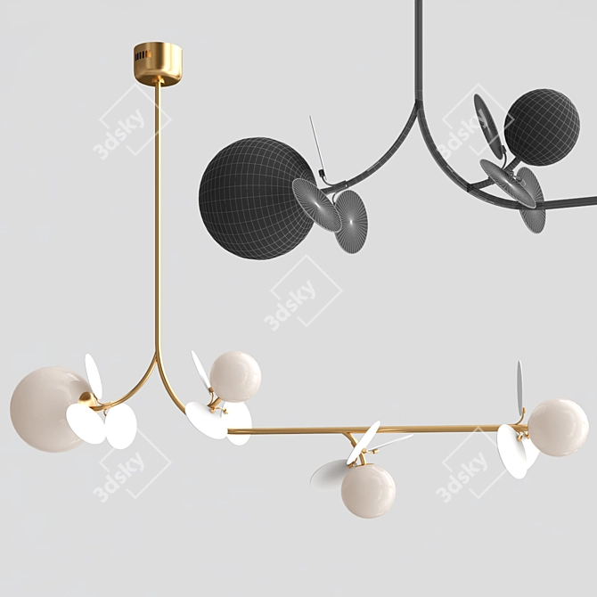 FIORES 2013 Pendant Light: Elegant, Modern Design 3D model image 2