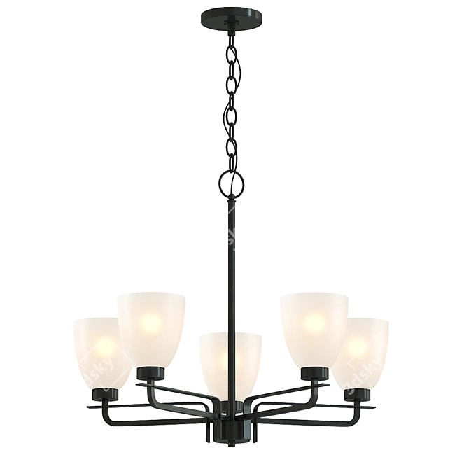 Elegant Minka Lavery Chandelier 3D model image 1