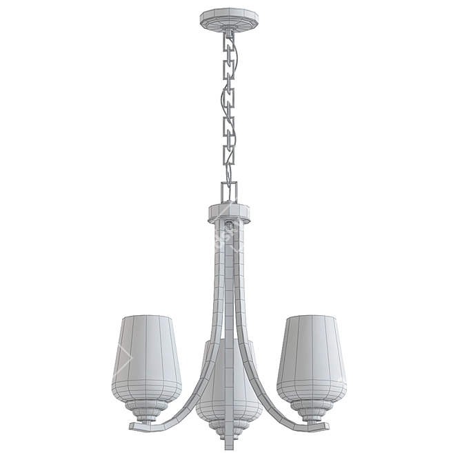 Elegant Shyloh Chandelier 3D model image 2