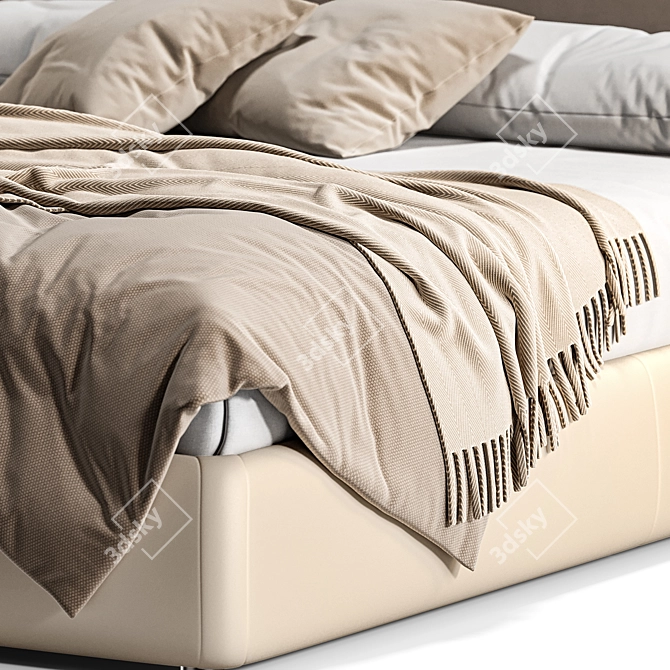 Sleek Bend Bed by Ditre Italia 3D model image 4