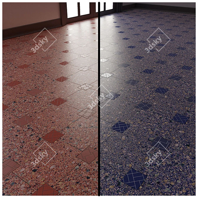Ceramic Tiles & Terrazzo Covering | High-resolution Textures 3D model image 4