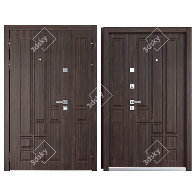 Daiton Favorit Entrance Metal Door - 1200x2050mm, Kale Locks 3D model image 3