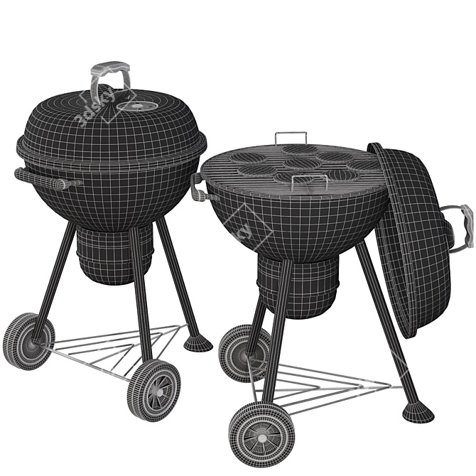 Master-Touch Charcoal Grill 3D model image 5