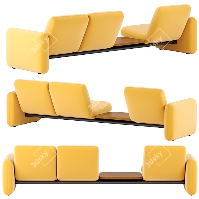 Wilkes Lounge Seating | Modern Elegance 3D model image 1