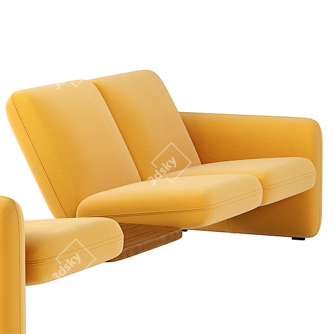 Wilkes Lounge Seating | Modern Elegance 3D model image 2