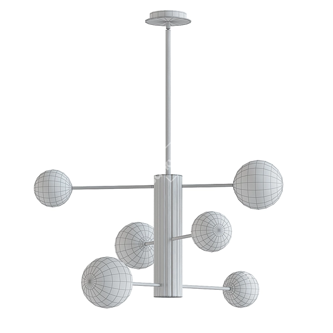 Elegant Filide Chandelier: Sophisticated Illumination 3D model image 2