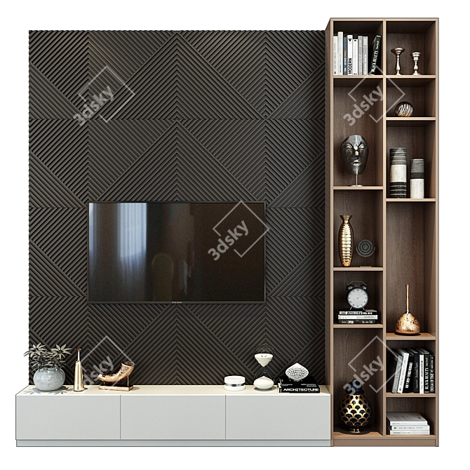 Modern TV Wall Unit Zakaz 5359 3D model image 1