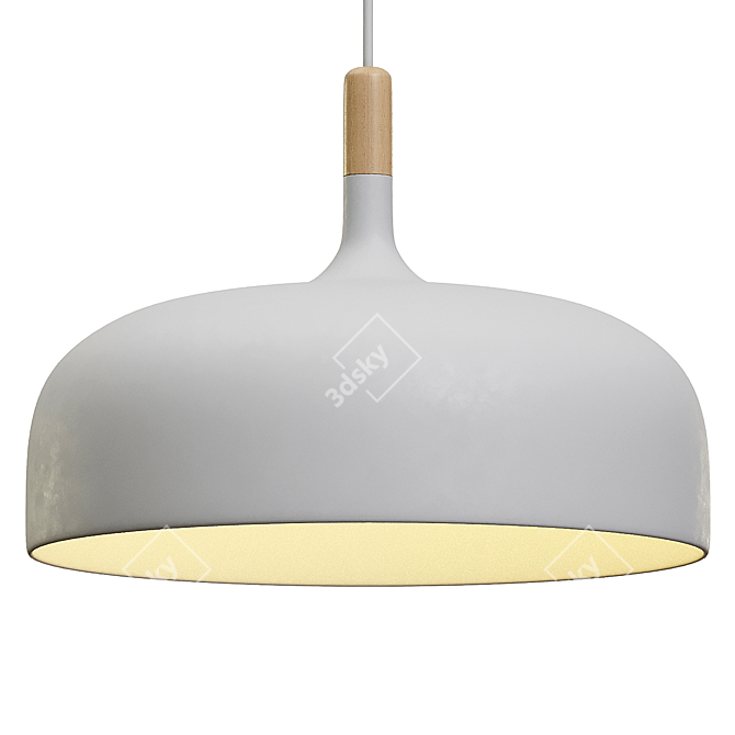 Sleek Acorn Pendant Light 3D model image 1