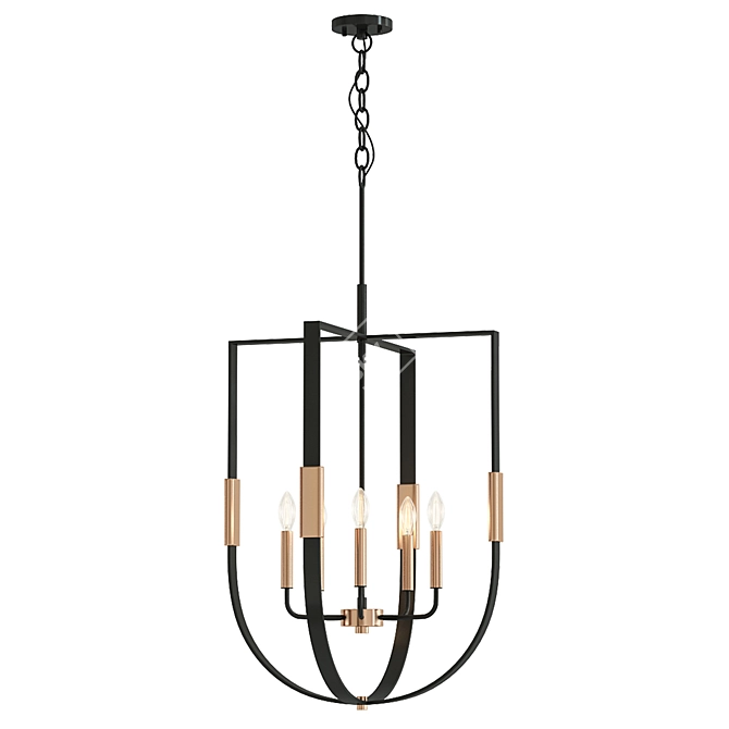 Heathrow Chandelier: Timeless Elegance Illuminated 3D model image 1