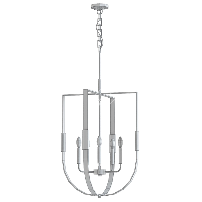 Heathrow Chandelier: Timeless Elegance Illuminated 3D model image 2