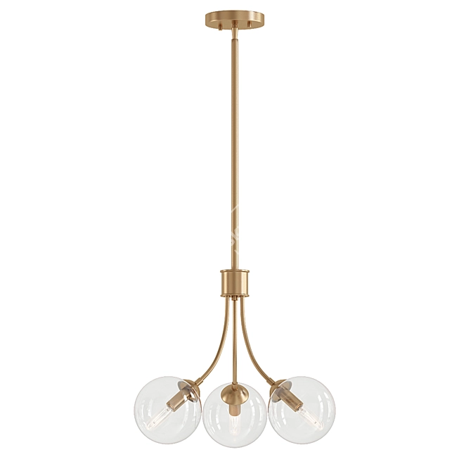 Elegant Bella Chandelier: Timeless Beauty 3D model image 1