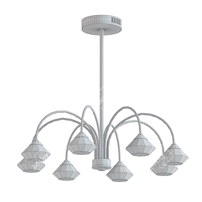 Elegant Hope LED Chandelier 3D model image 2