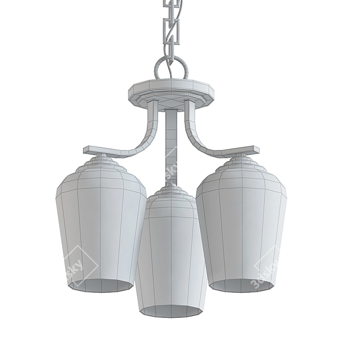 Elegant Shyloh Chandelier 3D model image 2