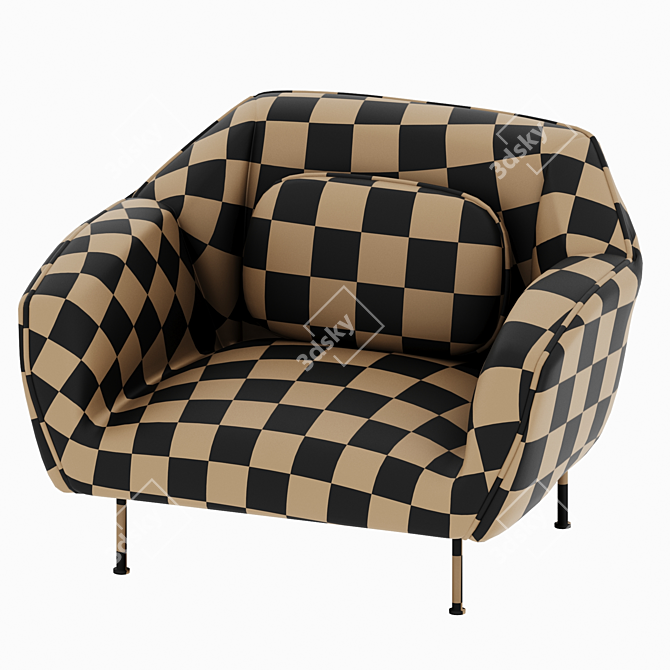  Modern Single Seater Sofa 3D model image 5