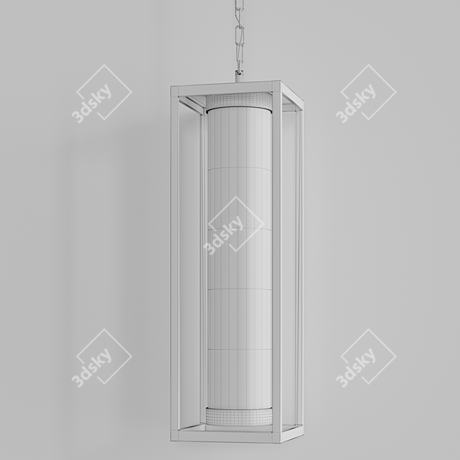 Sleek Miller Pendant: Modern Outdoor Elegance 3D model image 2