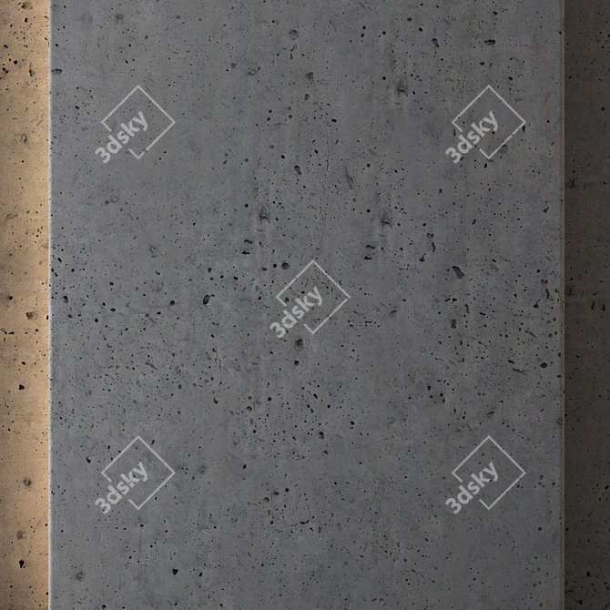 Seamless Concrete 8K Texture 3D model image 4