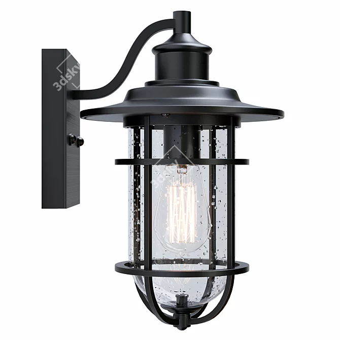 Globe Electric Turner Outdoor Sconce 3D model image 2