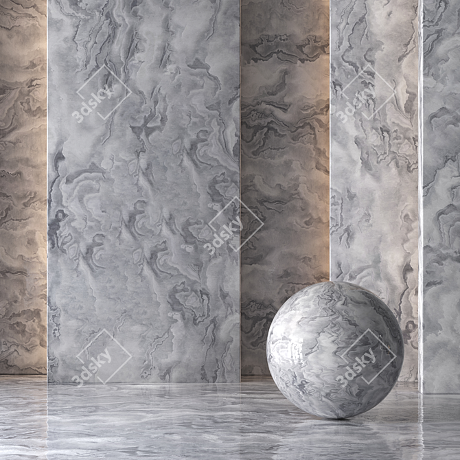 8K+ Seamless Marble Material Set 3D model image 2