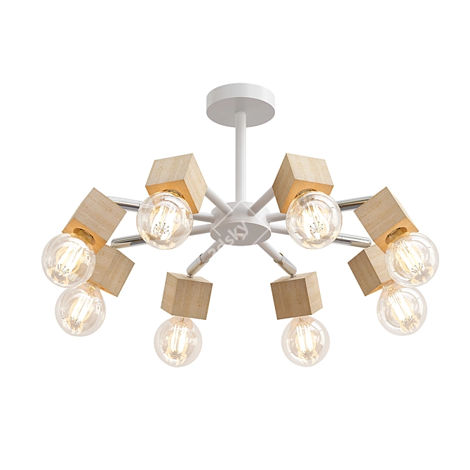 Modern Ceiling Chandelier: Alisha TL 3D model image 1