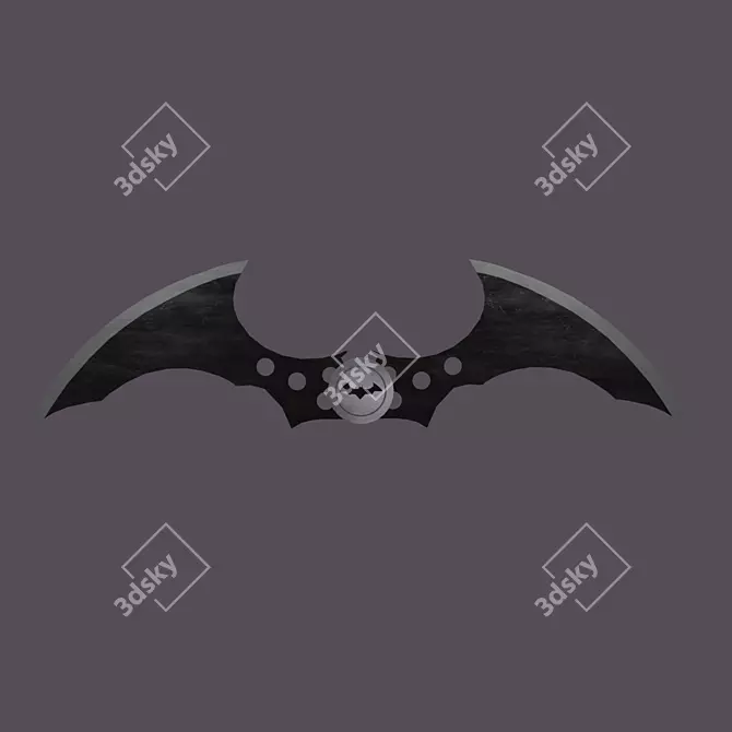 Dynamic Batarang Blender 3D model image 1