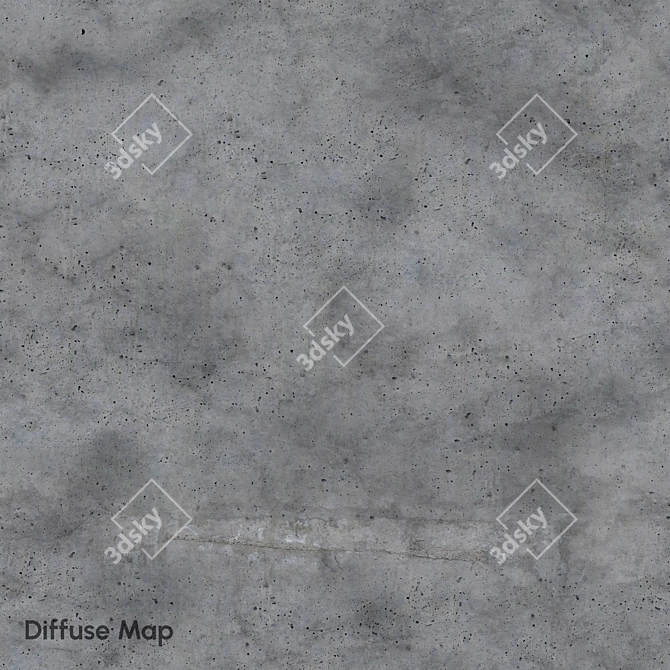 Seamless Concrete Texture 8K 3D model image 4