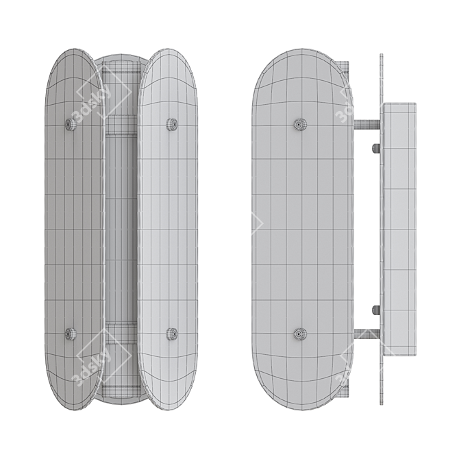 Sleek LED Wall Lamp: Lampatron LURE 3D model image 4