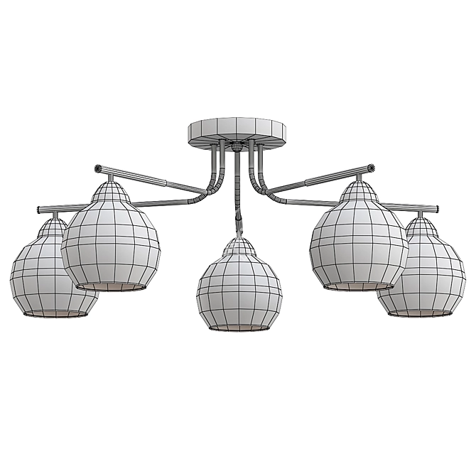 Sleek Hiper Tommy Pendant Light 3D model image 2