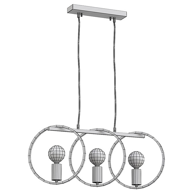 Modern Vele Luce Liberty Pendant 3D model image 2