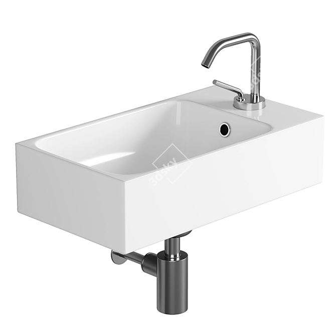 Modern Kerasan Cento 45 Sink 3D model image 1