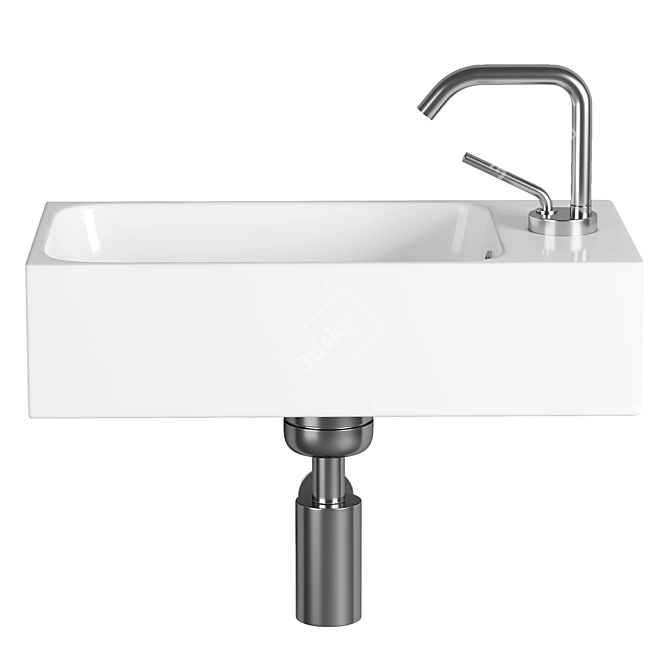 Modern Kerasan Cento 45 Sink 3D model image 2