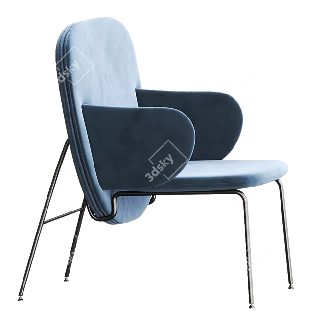 Elegant ALA Armchair: La Cividina 3D model image 2