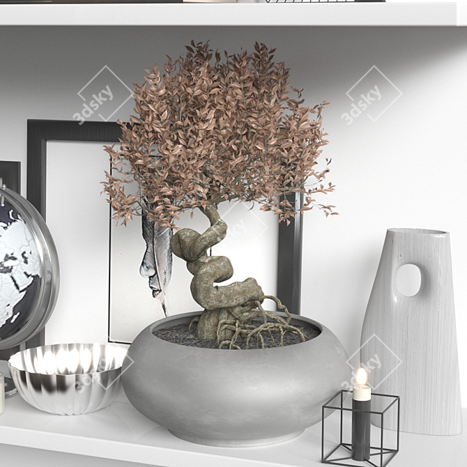 Elegant Decor Set 2015 3D model image 2