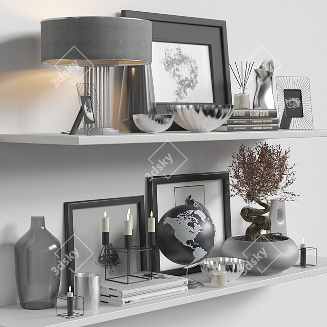 Elegant Decor Set 2015 3D model image 3