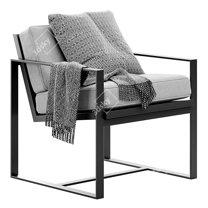 Title: Elevate your space with the Manhattan Chair 3D model image 2