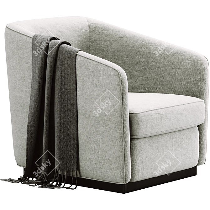 Leblon Armchair: Stylish and Comfortable 3D model image 3