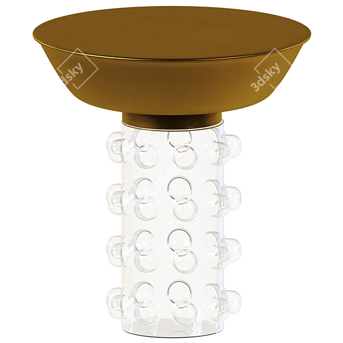  Elegant Glass Side Table 3D model image 1