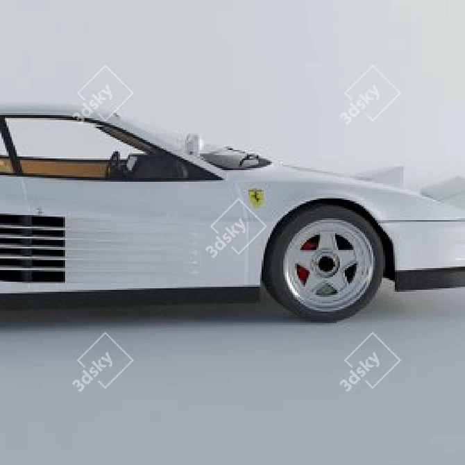 Classic Ferrari Testarossa: 1984 Icon 3D model image 4