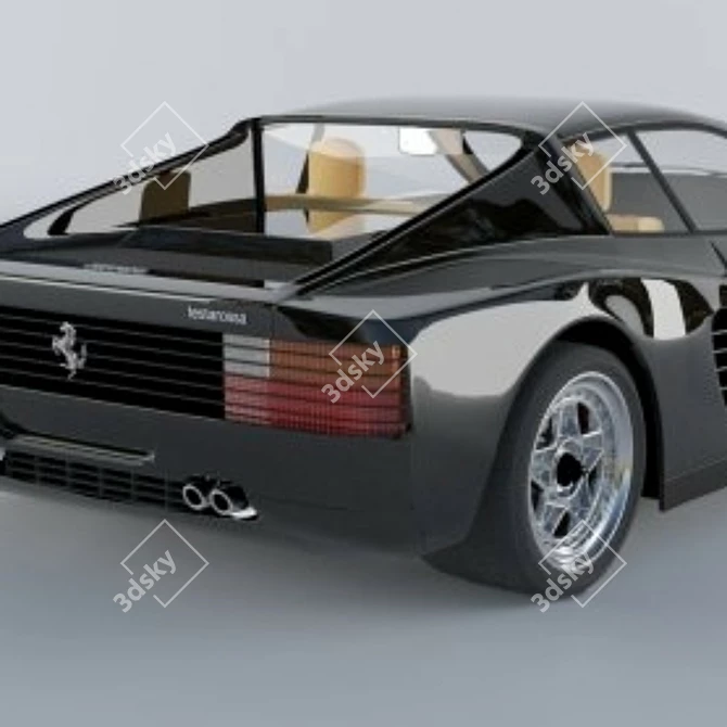 Classic Ferrari Testarossa: 1984 Icon 3D model image 5